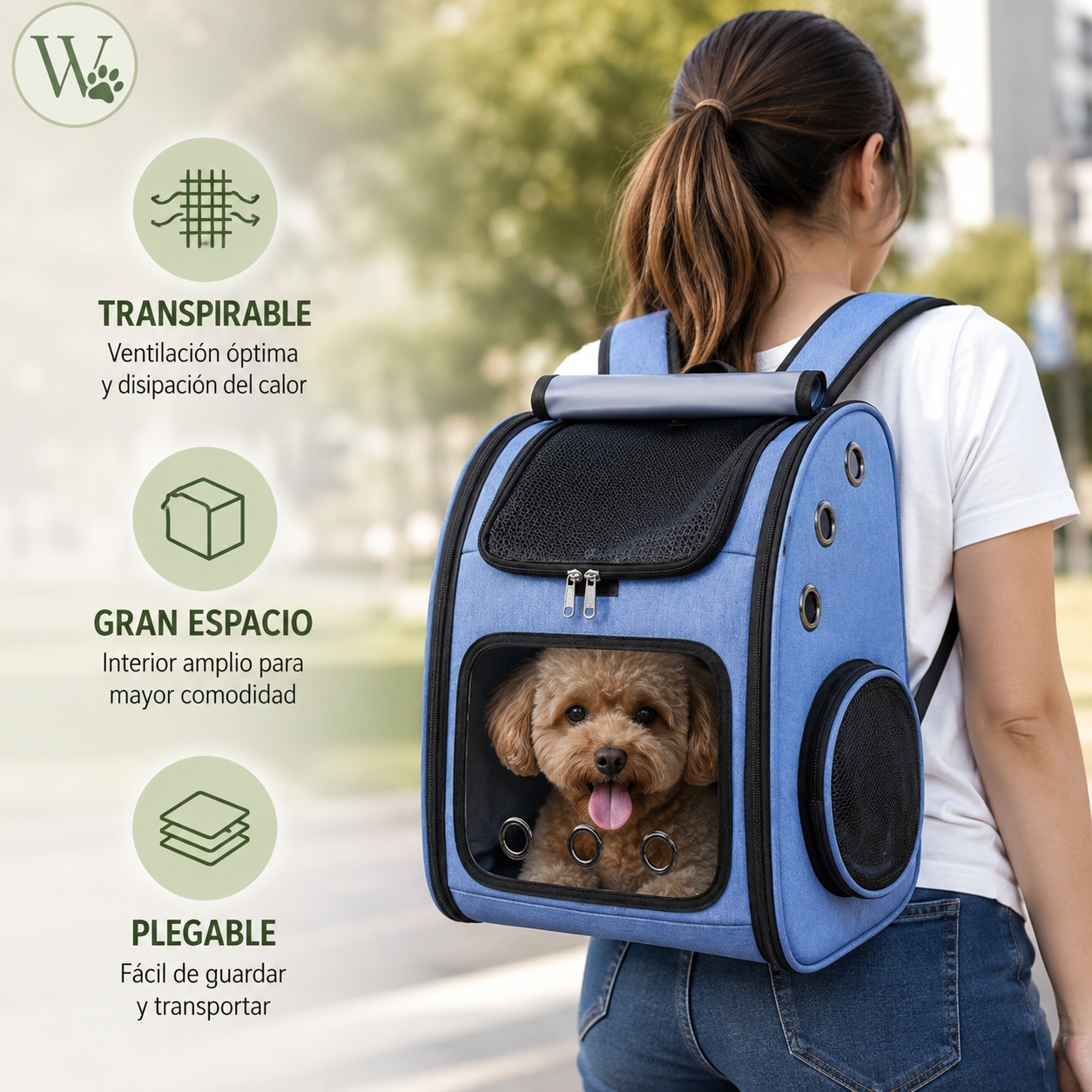 Mochila Transportín Transpirable WALEDALE