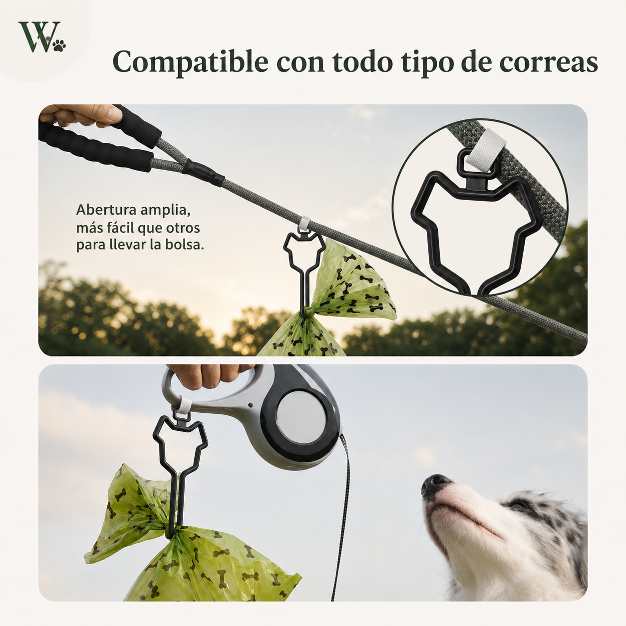 Soporte para Bolsas de Excrementos