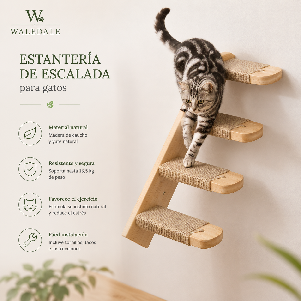 Estantería de Escalada para Gatos WALEDALE