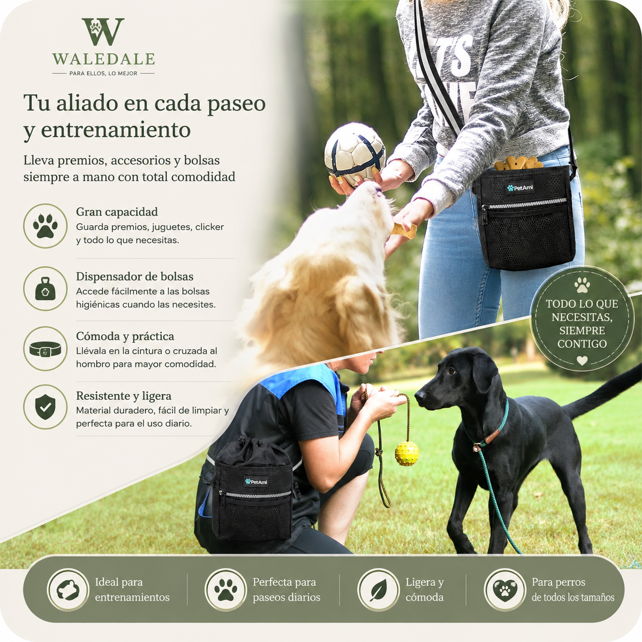 Riñonera Porta Premios para Perros
