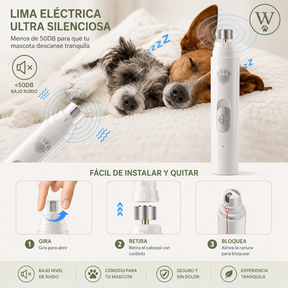 Cortauñas Eléctrico para Perros y Gatos