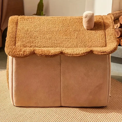 Cama Casita para Gatos y Perros